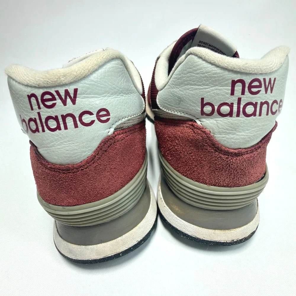 New Balance 574 Core ML574EVM Burgundy Suede Sneakers Men's‎ 11.5 Classic